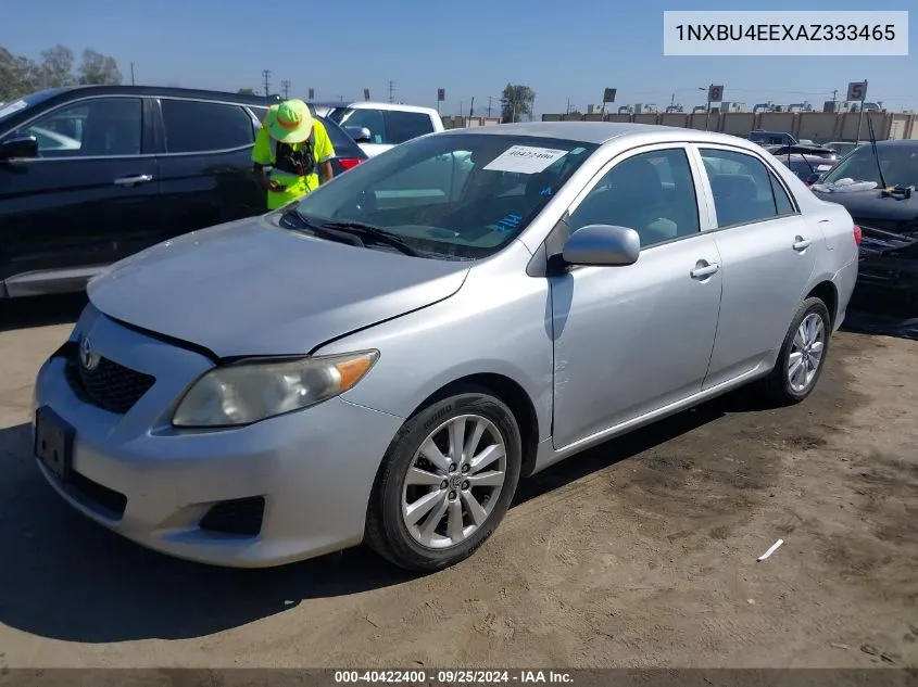 2010 Toyota Corolla Le VIN: 1NXBU4EEXAZ333465 Lot: 40422400