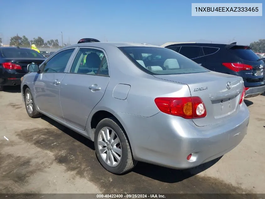 2010 Toyota Corolla Le VIN: 1NXBU4EEXAZ333465 Lot: 40422400