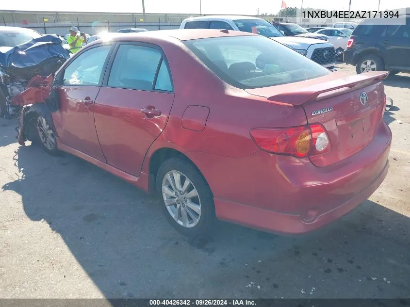 2010 Toyota Corolla S/Le/Xle VIN: 1NXBU4EE2AZ171394 Lot: 40426342