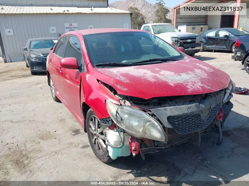 2010 Toyota Corolla S VIN: 1NXBU4EEXAZ311837 Lot: 40426803