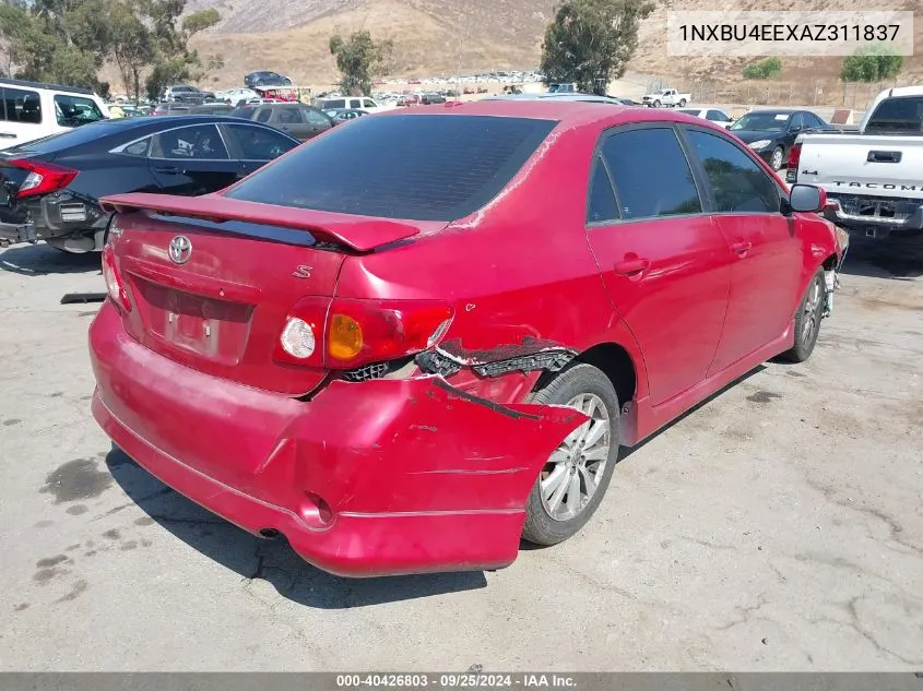 2010 Toyota Corolla S VIN: 1NXBU4EEXAZ311837 Lot: 40426803