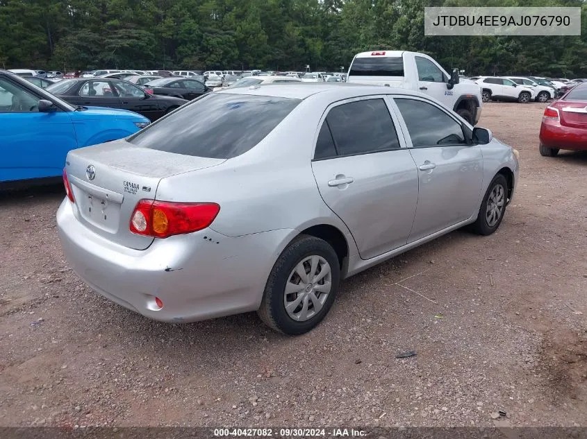 2010 Toyota Corolla Le VIN: JTDBU4EE9AJ076790 Lot: 40427082