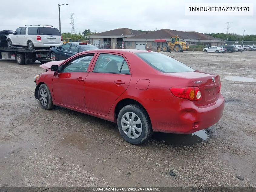 2010 Toyota Corolla Le VIN: 1NXBU4EE8AZ275470 Lot: 40427416