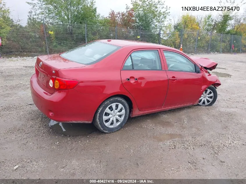 2010 Toyota Corolla Le VIN: 1NXBU4EE8AZ275470 Lot: 40427416