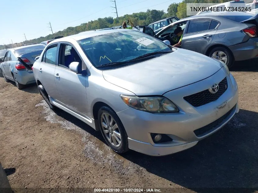 2010 Toyota Corolla S VIN: 1NXBU4EE1AZ345245 Lot: 40428180