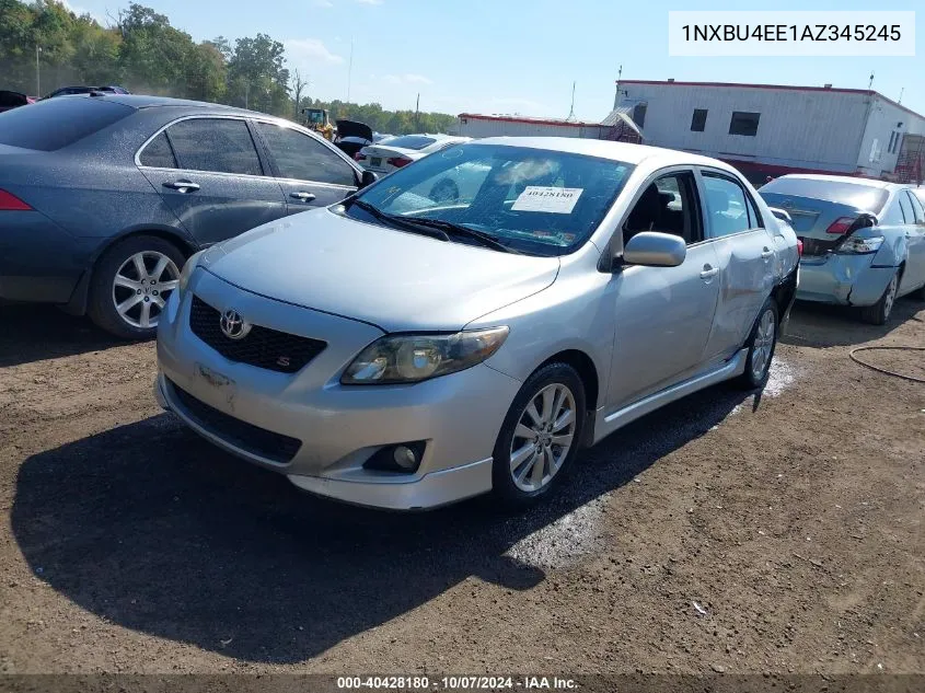 2010 Toyota Corolla S VIN: 1NXBU4EE1AZ345245 Lot: 40428180