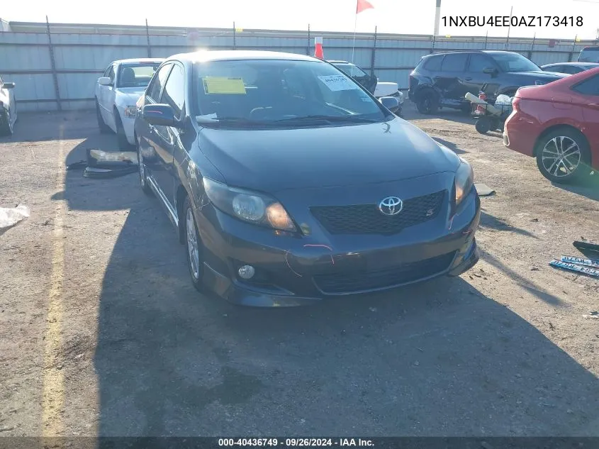 2010 Toyota Corolla S/Le/Xle VIN: 1NXBU4EE0AZ173418 Lot: 40436749