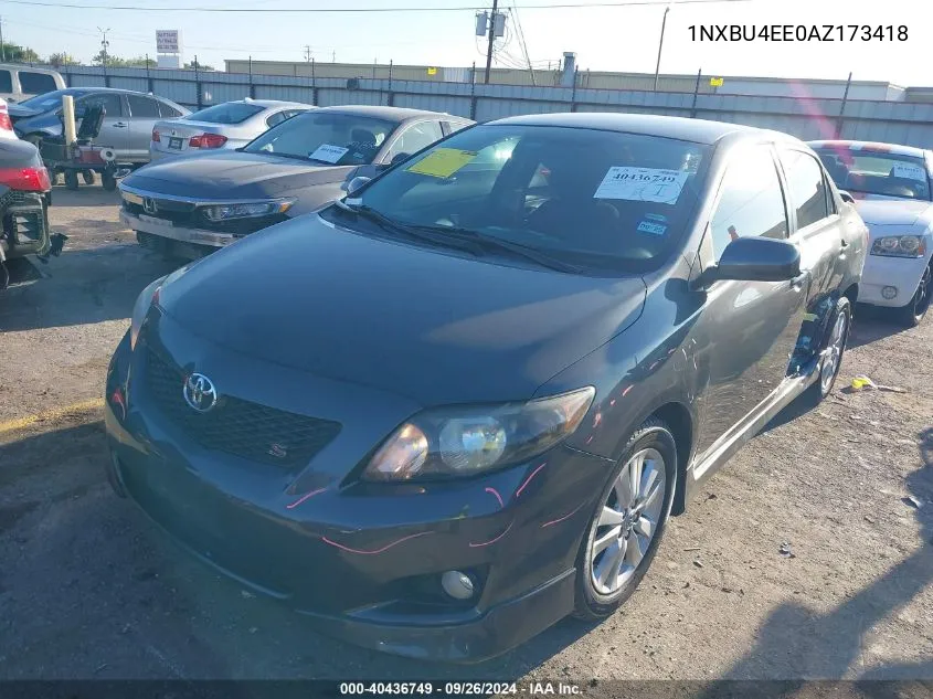 2010 Toyota Corolla S/Le/Xle VIN: 1NXBU4EE0AZ173418 Lot: 40436749