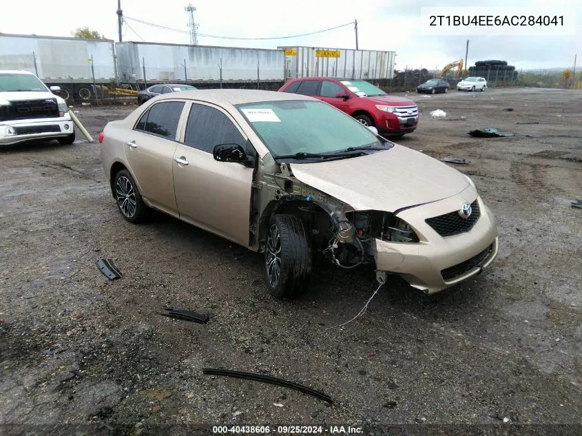 2010 Toyota Corolla Le VIN: 2T1BU4EE6AC284041 Lot: 40438606