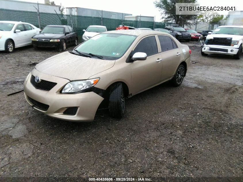 2010 Toyota Corolla Le VIN: 2T1BU4EE6AC284041 Lot: 40438606