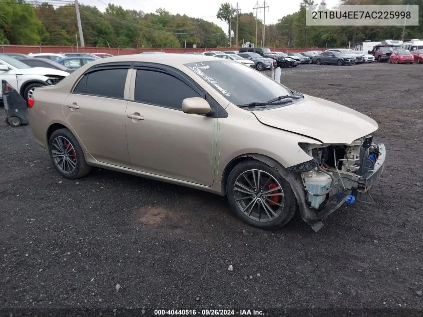 2010 Toyota Corolla Le VIN: 2T1BU4EE7AC225998 Lot: 40440516