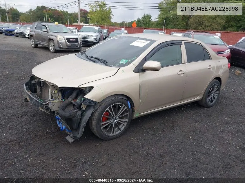 2010 Toyota Corolla Le VIN: 2T1BU4EE7AC225998 Lot: 40440516