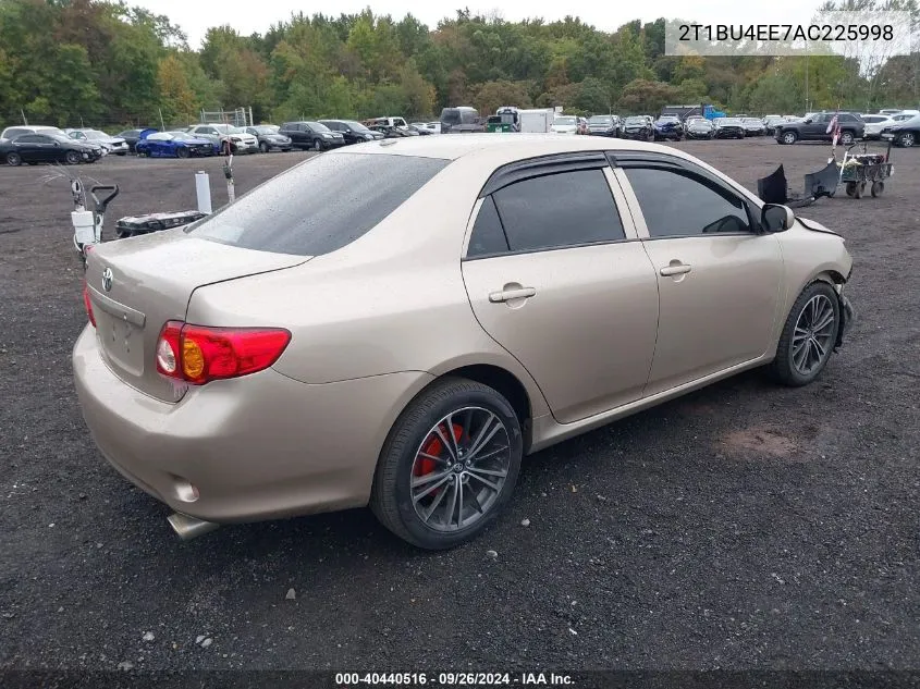 2010 Toyota Corolla Le VIN: 2T1BU4EE7AC225998 Lot: 40440516