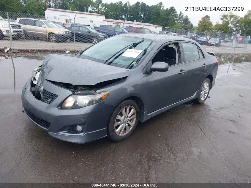 2010 Toyota Corolla S VIN: 2T1BU4EE4AC337299 Lot: 40441746