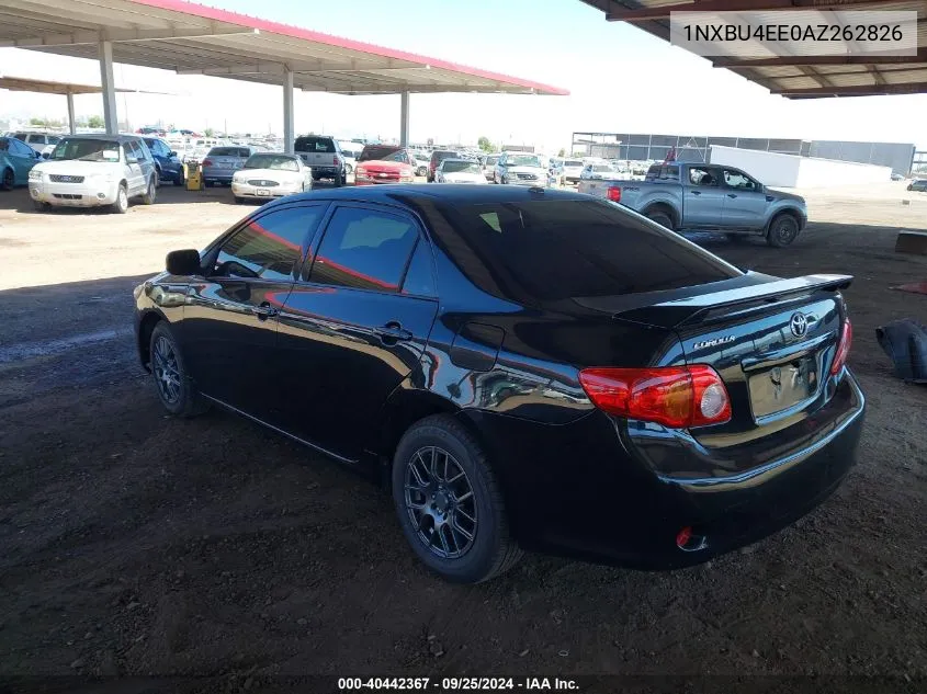 1NXBU4EE0AZ262826 2010 Toyota Corolla Le