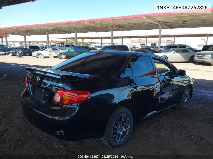 1NXBU4EE0AZ262826 2010 Toyota Corolla Le