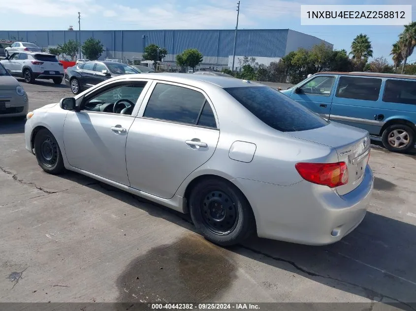 2010 Toyota Corolla Le VIN: 1NXBU4EE2AZ258812 Lot: 40442382