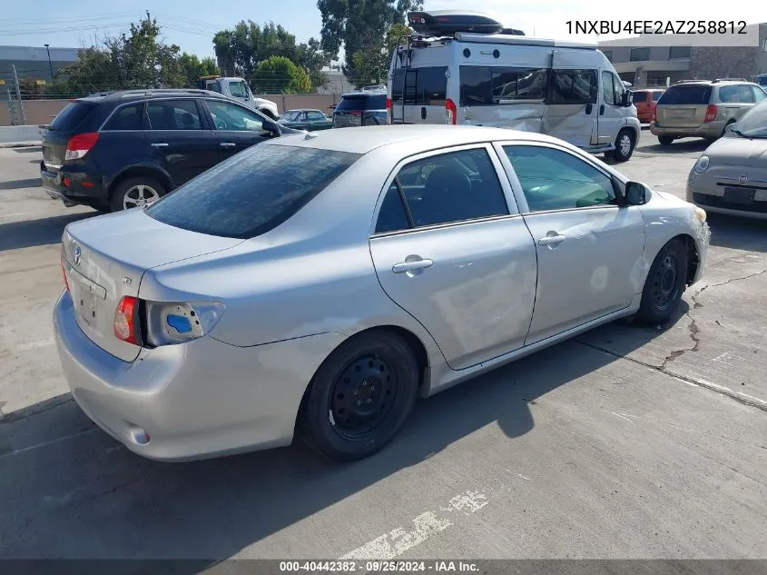 2010 Toyota Corolla Le VIN: 1NXBU4EE2AZ258812 Lot: 40442382