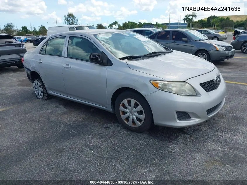 2010 Toyota Corolla Le VIN: 1NXBU4EE4AZ241638 Lot: 40444630