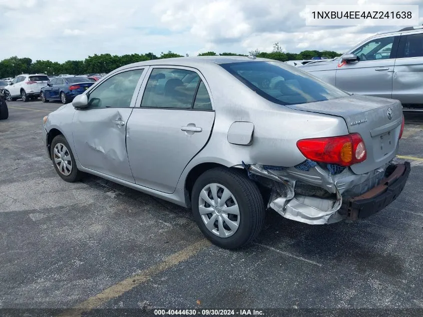 2010 Toyota Corolla Le VIN: 1NXBU4EE4AZ241638 Lot: 40444630