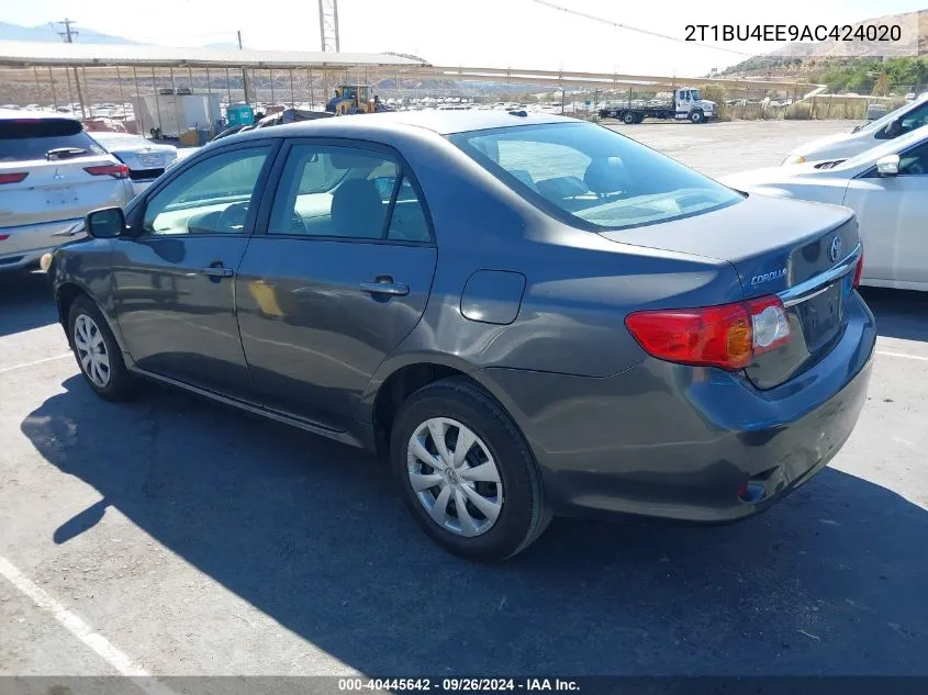 2T1BU4EE9AC424020 2010 Toyota Corolla Le