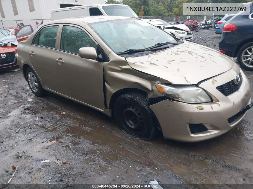 2010 Toyota Corolla Le VIN: 1NXBU4EE1AZ222769 Lot: 40445794