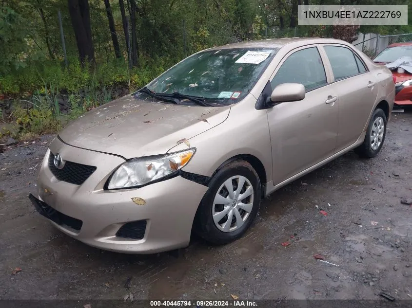 2010 Toyota Corolla Le VIN: 1NXBU4EE1AZ222769 Lot: 40445794