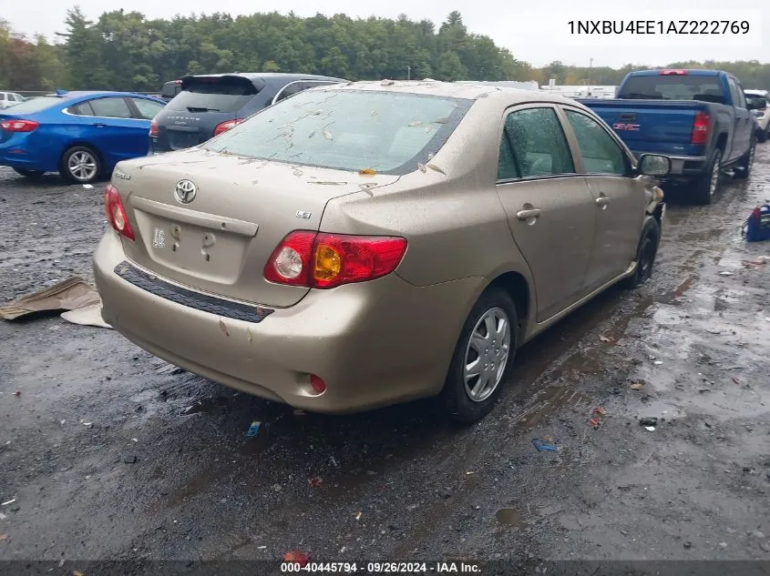 2010 Toyota Corolla Le VIN: 1NXBU4EE1AZ222769 Lot: 40445794