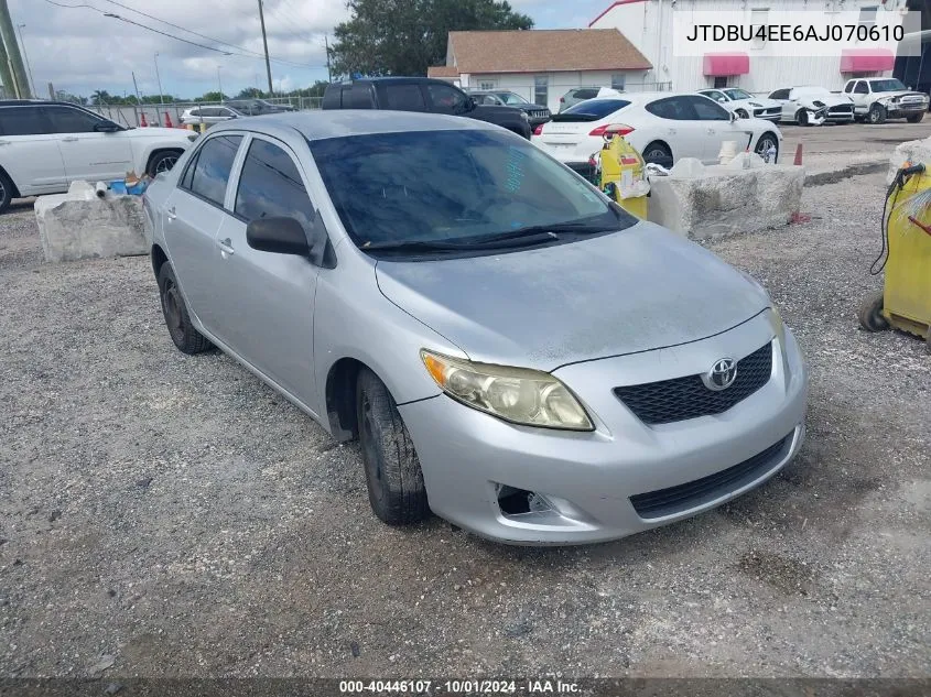 2010 Toyota Corolla Le VIN: JTDBU4EE6AJ070610 Lot: 40446107