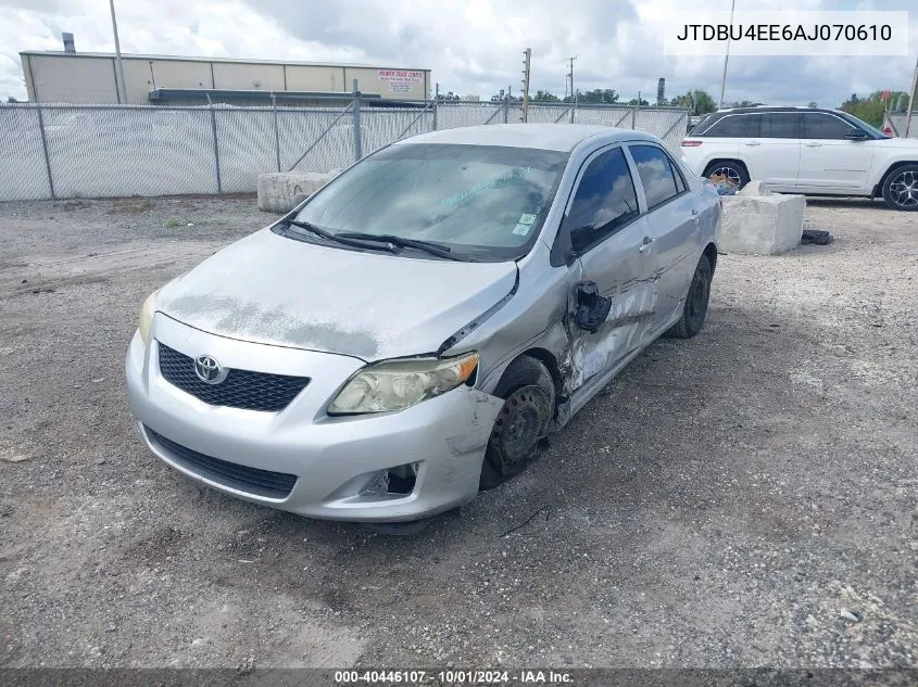 2010 Toyota Corolla Le VIN: JTDBU4EE6AJ070610 Lot: 40446107