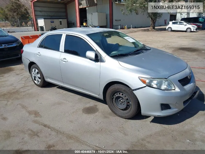 1NXBU4EE3AZ169315 2010 Toyota Corolla Le