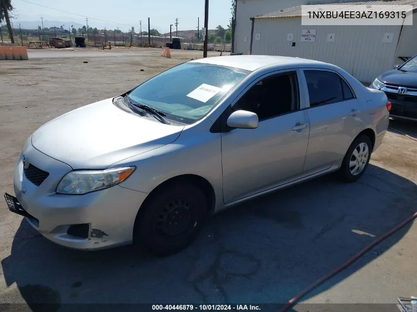 2010 Toyota Corolla Le VIN: 1NXBU4EE3AZ169315 Lot: 40446879