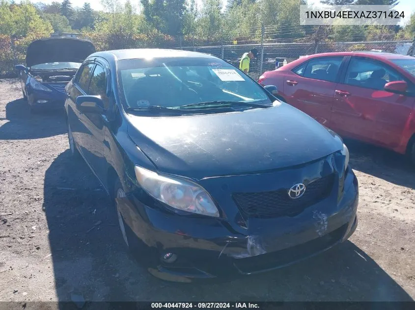 1NXBU4EEXAZ371424 2010 Toyota Corolla Le