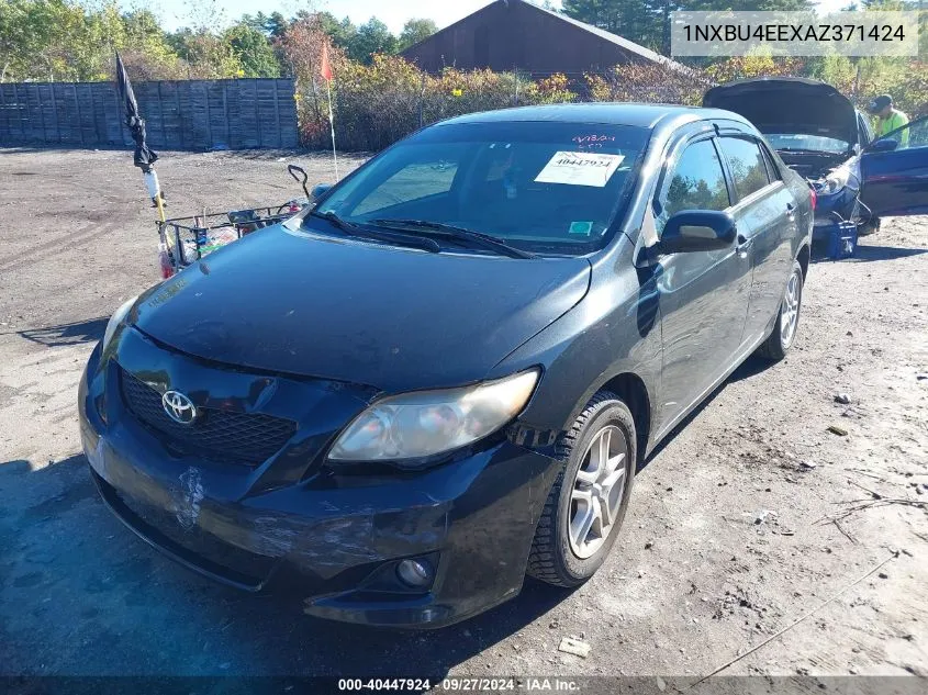 2010 Toyota Corolla Le VIN: 1NXBU4EEXAZ371424 Lot: 40447924