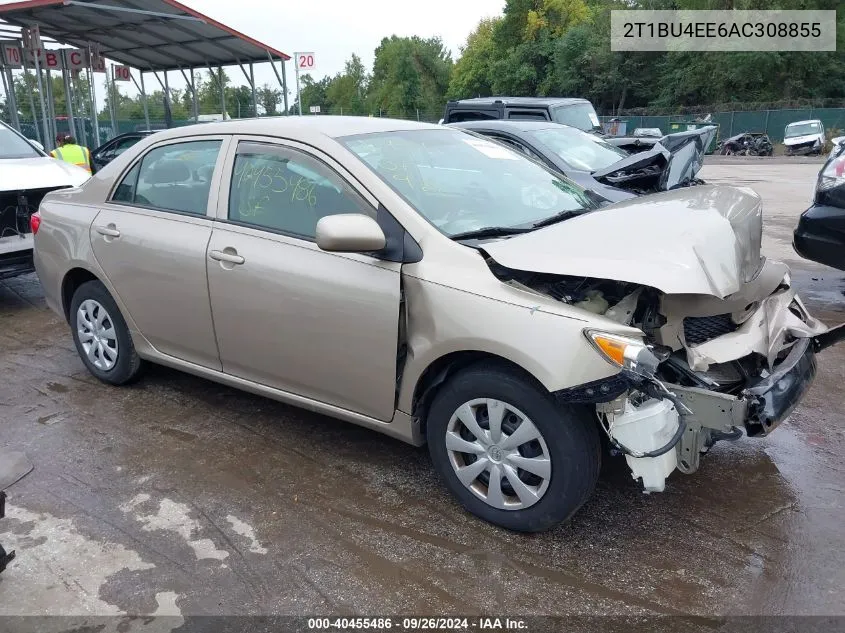 2010 Toyota Corolla Le VIN: 2T1BU4EE6AC308855 Lot: 40455486