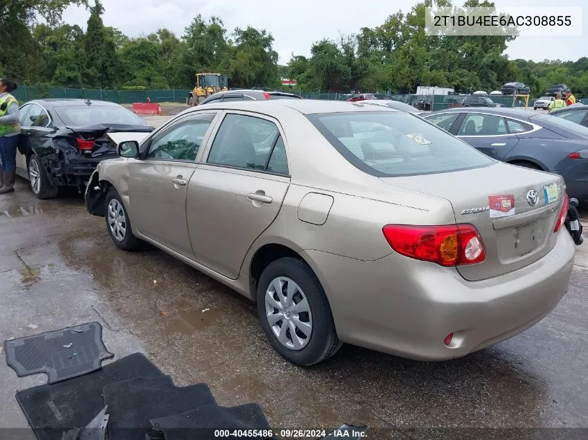 2010 Toyota Corolla Le VIN: 2T1BU4EE6AC308855 Lot: 40455486