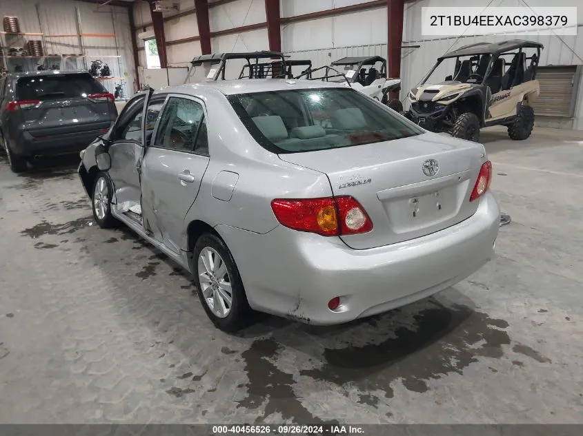 2T1BU4EEXAC398379 2010 Toyota Corolla Le