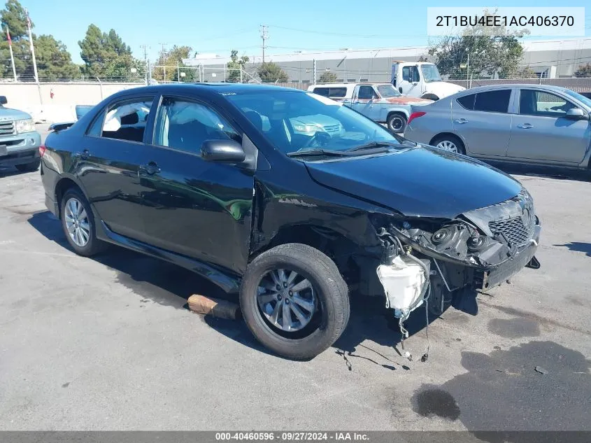 2010 Toyota Corolla S VIN: 2T1BU4EE1AC406370 Lot: 40460596