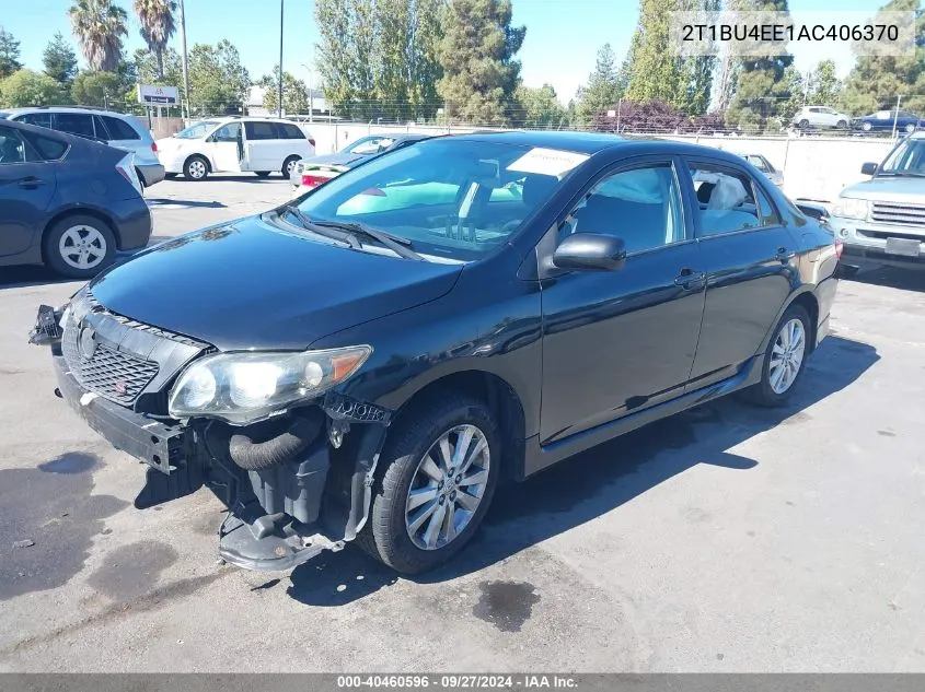 2010 Toyota Corolla S VIN: 2T1BU4EE1AC406370 Lot: 40460596