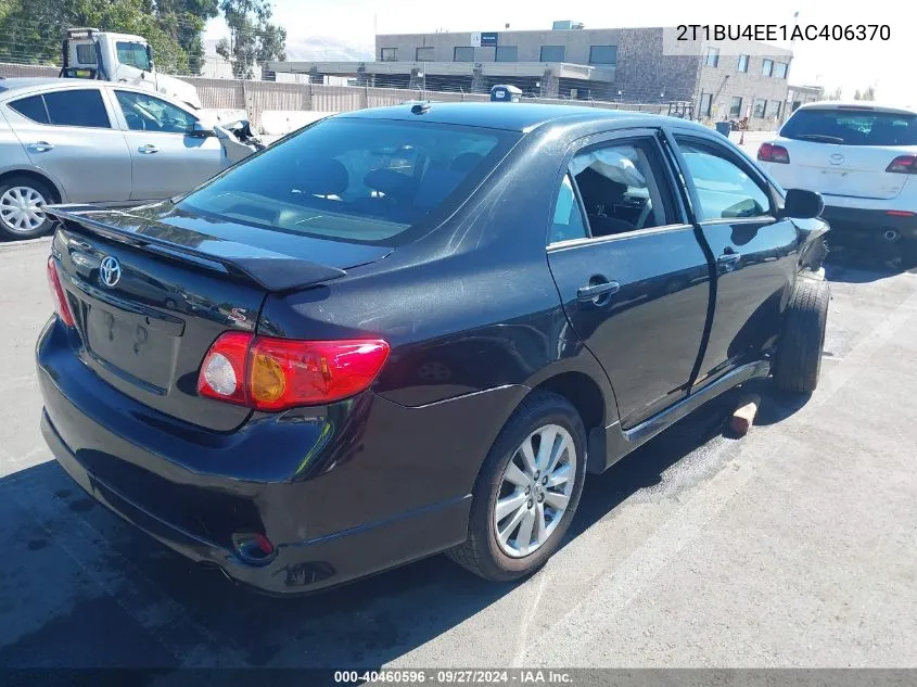 2010 Toyota Corolla S VIN: 2T1BU4EE1AC406370 Lot: 40460596