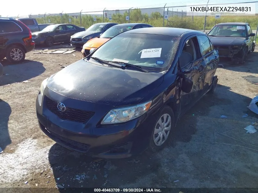 2010 Toyota Corolla S/Le/Xle VIN: 1NXBU4EEXAZ294831 Lot: 40463709