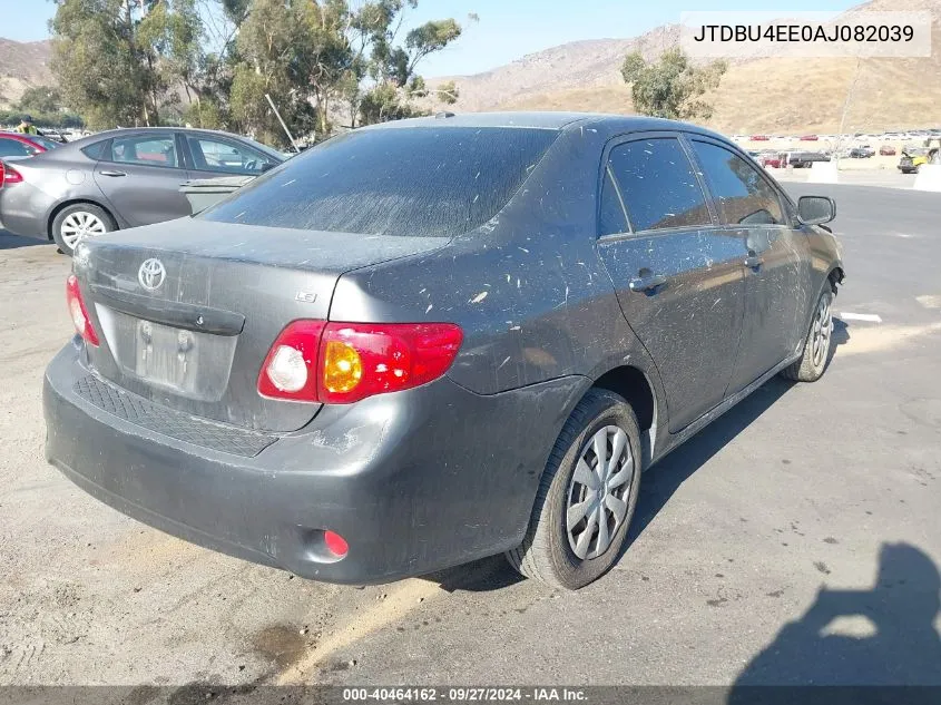 2010 Toyota Corolla Le VIN: JTDBU4EE0AJ082039 Lot: 40464162