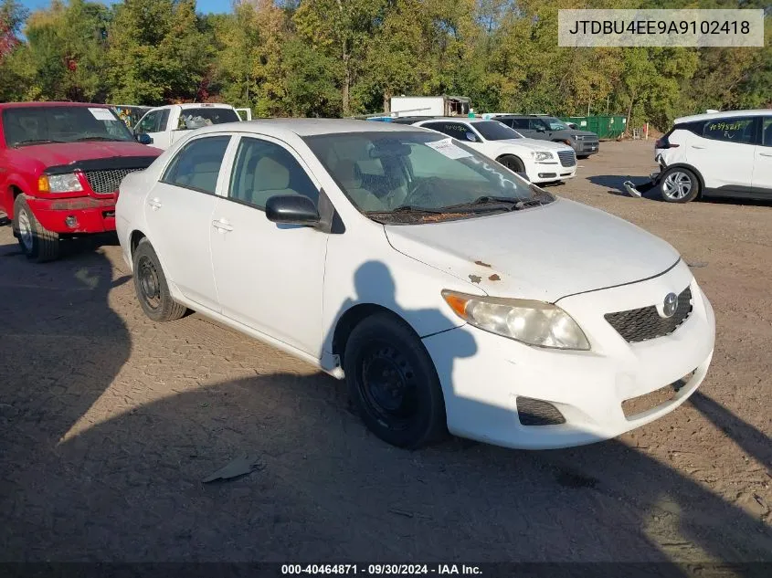 2010 Toyota Corolla S/Le/Xle VIN: JTDBU4EE9A9102418 Lot: 40464871