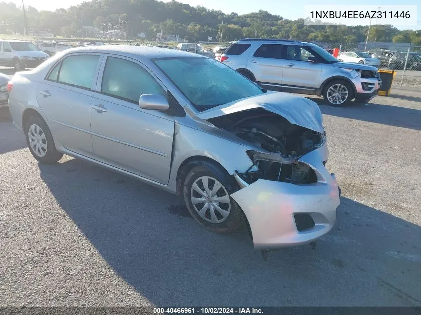 1NXBU4EE6AZ311446 2010 Toyota Corolla Le