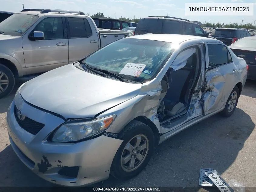 1NXBU4EE5AZ180025 2010 Toyota Corolla Le