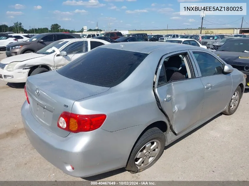 1NXBU4EE5AZ180025 2010 Toyota Corolla Le