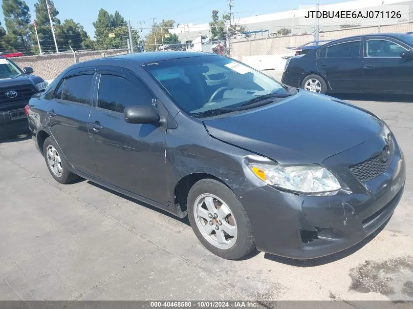 2010 Toyota Corolla Le VIN: JTDBU4EE6AJ071126 Lot: 40468580