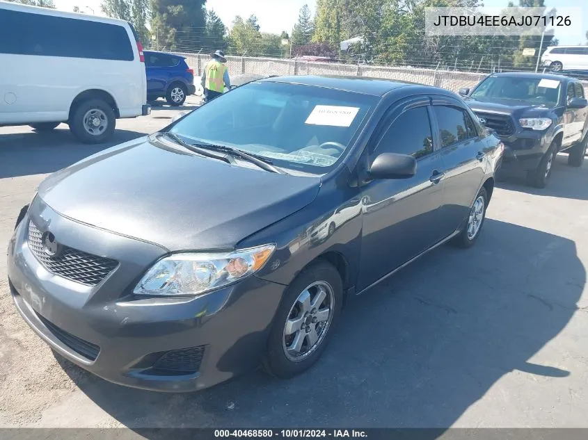 2010 Toyota Corolla Le VIN: JTDBU4EE6AJ071126 Lot: 40468580