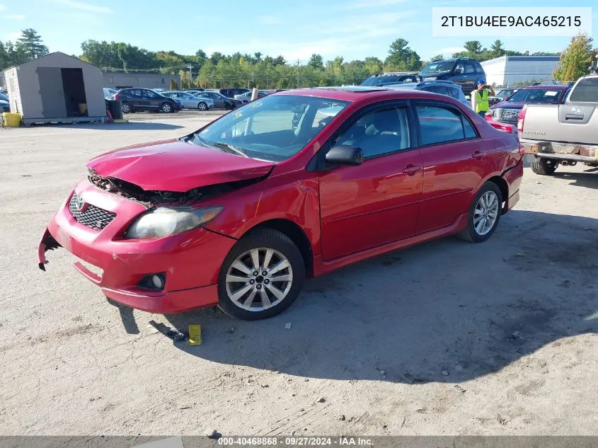 2010 Toyota Corolla S VIN: 2T1BU4EE9AC465215 Lot: 40468868