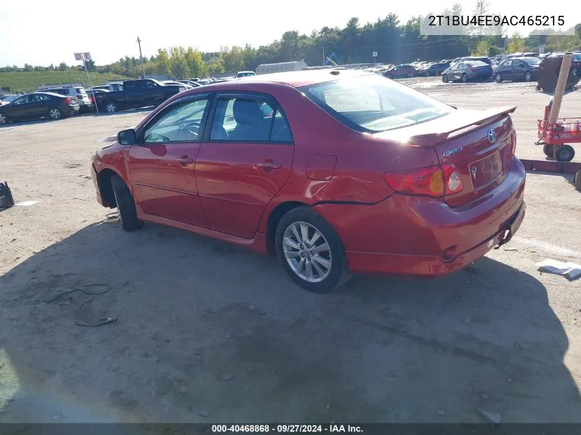 2010 Toyota Corolla S VIN: 2T1BU4EE9AC465215 Lot: 40468868